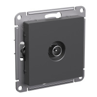 ATN001492 - ATLASDESIGN TV РОЗЕТКА проходная 4дБ, механизм, БАЗАЛЬТ, Systeme Electric