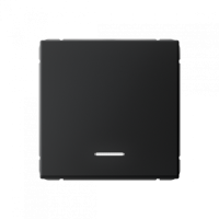 GAL001013S - ARTGALLERY 1-клавишный ВЫКЛЮЧАТЕЛЬ с подсветкой, 10АХ, механизм, быстрозажим. клем., КАРБОН, Systeme Electric