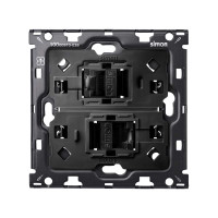 Simon 10010111-039 Кит 1 пост, мех-мы. 2 розетка RJ45 Cat.6 + суппорт S100
