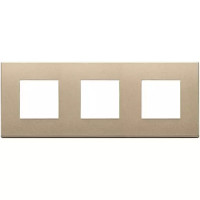 Vimar Накладка на Eikon Exe на 6 модулей (2+2+2) расстояние между центрами 71мм, золото матовое, 22644.88 Vimar Накладка на Eikon Exe на 6 модулей (2+2+2) расстояние между центрами 71мм, золото матовое, 22644.88