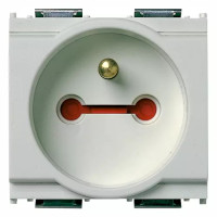 Vimar Розетка 2П+T французский стандарт с блокировкой, белая, 16213.B