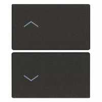 Vimar Две половинки клавиши 2M с символами стрелки черные, 31480.2FG