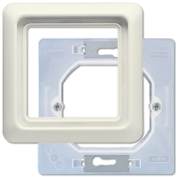 Рамка 90?90 мм, в комплекте с уплотнительной мембраной для установки изделий серии WU 600; слоновая кость, CD681WUW Рамка 90?90 мм, в комплекте с уплотнительной мембраной для установки изделий серии WU 600; слоновая кость, CD681WUW