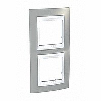 ХАМЕЛЕОН РАМКА 2-постовая, вертикальная, БЕЛЫЙ/ СЕРЫЙ