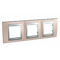 MGU66.006.096 - UNICA TOP РАМКА 3-постовая, горизонтальная, АЛЮМИНИЙ/ОНИКС MGU66.006.096 - UNICA TOP РАМКА 3-постовая, горизонтальная, АЛЮМИНИЙ/ОНИКС