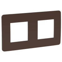 рамка 2-поста, ШОКОЛАД/белый