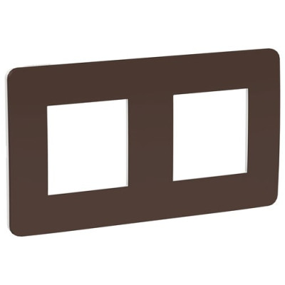 рамка 2-поста, ШОКОЛАД/белый