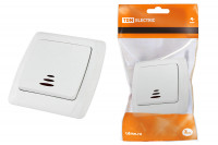 Выключатель 1 кл. с подсветкой 10А белый "Онега" TDM Electric, SQ1805-0004