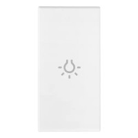 Vimar Клавиша для осевых устройств на 1 модуль символом "лампа", белая, 19131.L.B Vimar Клавиша для осевых устройств на 1 модуль символом "лампа", белая, 19131.L.B