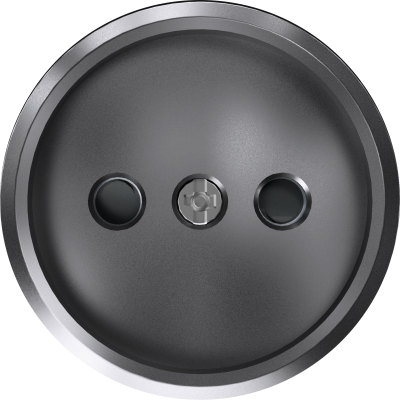 Donel D16 сталь Накладка для розетки без заземления, со шторками 16A 250 В~, DO21637