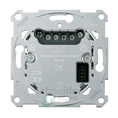 D-Life PlusLink Механизм универсального диммера 2х50-200Вт RLC, 2 канала