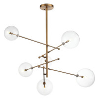 ST LUCE SL1205.303.06 Светильник подвесной ST-Luce Латунь/Прозрачный G9 6*5W