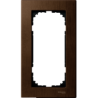 M-Elegance Рамка 2-ная без перегородки, орех