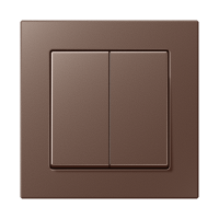 Jung Выключатель 2-клавишный,  серия A Creation