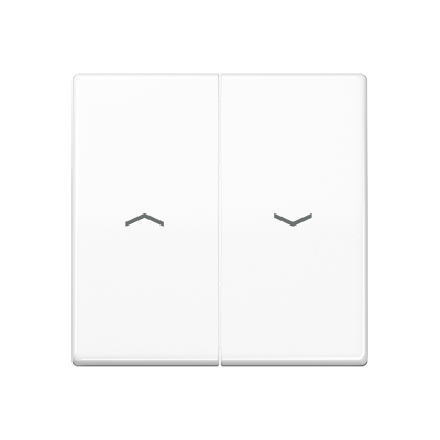 Клавиши для выключателя управления жалюзи; термопласт;белые, AS591-5PBFWW