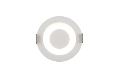 Denkirs DK2500-WH Встраиваемый светильник, IP 20, 5 Вт, LED 3000, белый/белый, алюминий/акрил