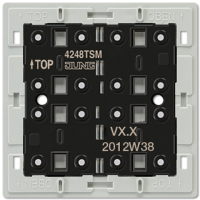Кнопочный модуль F40, 24 В AC/DC, 20 мA, 4 канала, 8 контактов, для подключения к релейным станциям; универсальные встраиваемые механизмы, 4248TSM