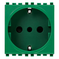 Vimar Розетка SICURY 2P+T 16A итальянский стандарт тип P30 , зеленая, 20209.V