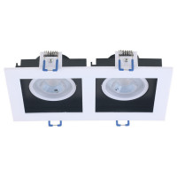 Arte Lamp GRADO, Светильник потолочный, цвет арматуры - белый, цвет плафона/декора - прозрачный, 2x10W LED, A2910PL-2WH