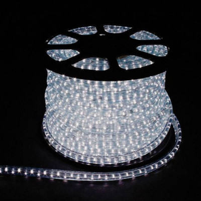 Дюралайт (лента светодиодная), 3W 50м 230V 72LED/м 11х18мм, белый 7000K, LED-F3W с 2 заглушками, 2 сетевыми шнурами, 2 коннекторами в комплекте, Feron 26070