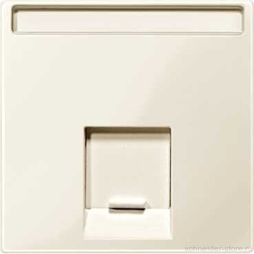 SM Накладка для комп. розетки 1хRJ45 UTP/FTP/STP, беж. блест.