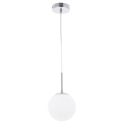 Arte Lamp VOLARE, Подвес, цвет арматуры - ХРОМ, цвет плафона/декора - БЕЛЫЙ, 1х60W E14, A1565SP-1CC