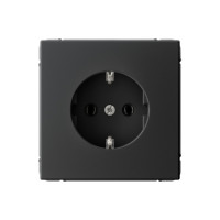 GAL001043 - ARTGALLERY РОЗЕТКА с заземлением, 16А, механизм, КАРБОН, Systeme Electric