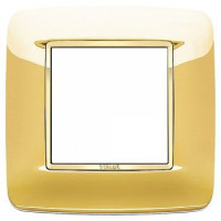 Vimar Накладка с закруглениями для 2 модулей золото глянцевое, 20672.G24