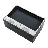 Люк напольный на 4 модуля, металлический, h=85мм, крышка с углублением 17 мм, TIMIUX, нержавеющая сталь, EU4H85U ST