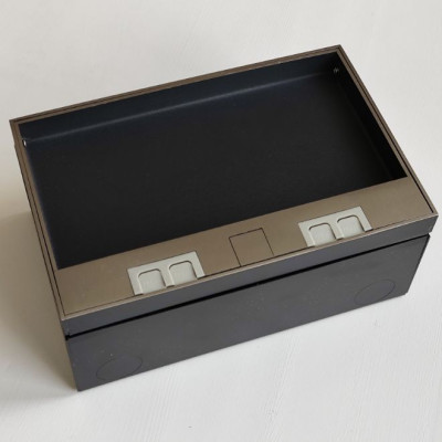 Люк напольный на 4 модуля, металлический, h=85мм, крышка с углублением 17 мм, TIMIUX, нержавеющая сталь, EU4H85U ST