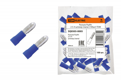 Разъем РшИп 2-5-4 штекер (папа) (100шт) TDM Electric, SQ0505-0005