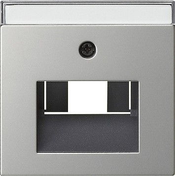 0284600 Gira Накладка для коммутационной розетки UAE/IAE с полем для надписи