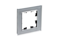 ATN320301 - ATLASDESIGN NATURE 1-постовая РАМКА, ОРГАНИЧЕСКОЕ СТЕКЛО АЛЮМИНИЙ, Systeme Electric