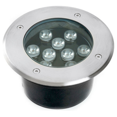 Светильник тротуарный 10W, AC12V, 4000К, D160*H90mm, внутренний диаметр: 110mm, IP 67, SP2803, Feron 48347