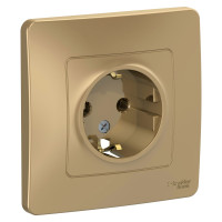BLANCA С/У РОЗЕТКА с заземлением без шторок, 16А, 250В, ТИТАН BLANCA С/У РОЗЕТКА с заземлением без шторок, 16А, 250В, ТИТАН