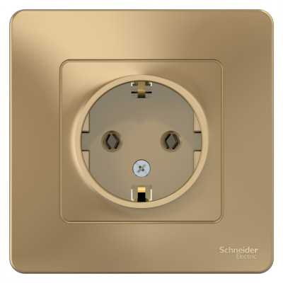 BLANCA С/У РОЗЕТКА с заземлением без шторок, 16А, 250В, ТИТАН