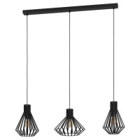 390125 Люстра BASIDANO, 3X40W (E27), сталь, черный, 390125