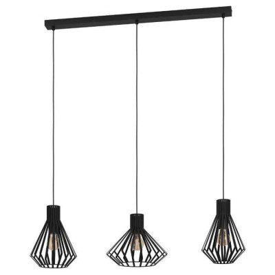 390125 Люстра BASIDANO, 3X40W (E27), сталь, черный, 390125