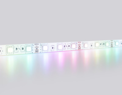 Светодиодная лента 12В 5050 60Led 14.4Вт/м Цветная RGB IP65 5м, AMBRELLA LIGHT, GS2302