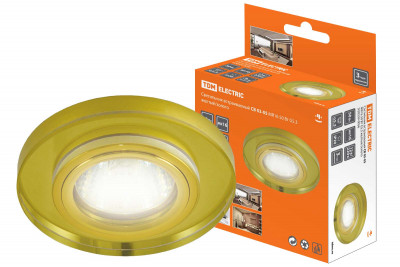 Светильник встраиваемый СВ 03-05 MR16 50Вт G5.3 жёлтый/золото TDM Electric, SQ0359-0056