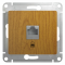 Glossa Розетка компьютерн. 1хRJ45 кат.5E, дерево дуб