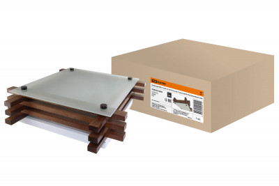 Светильник НПБ 01-3х60-121 УХЛ4 "Бонсай-2" венге 3х60Вт IP20 (490х490х85) TDM Electric, SQ0303-0404