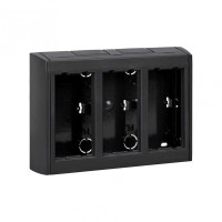 Simon Connect Графит Коробка Cima Pro в сборе для наружного монтажа на 3 Cima-модуля, SBC300-14