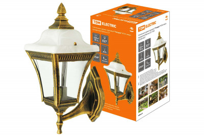 Светильник садово-парковый "Глазурь" 60 Вт, вверх, прозрачное/бронза, Е27, TDM Electric, SQ0330-0327