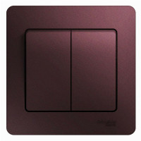 2-кл. ВЫКЛЮЧАТЕЛЬ, сх.5,10AX, в сборе, БАКЛАЖАНОВЫЙ