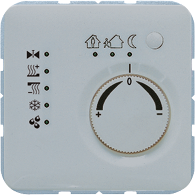 KNX-регулятор с шинным сопряжением с ручкой для установки температуры; серый, CD2178GR
