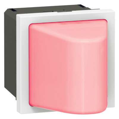 Legrand Малое световое табло с подсветкой красным светодиодом - Программа Mosaic - 12/24/48 В - 2 модуля, 078560