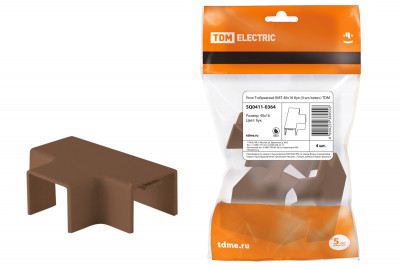 Угол Т-образный КМТ 40x16 бук (4 шт./комп.) TDM Electric, SQ0411-0364