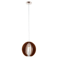 94635 Подвес COSSANO, 1х60W (Е27), ?300, H1300, сталь/ дерево, темно-коричневый