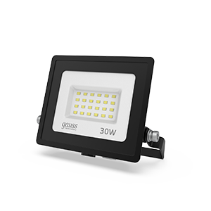 Gauss Прожектор Elementary 30W 2700lm 6500К 200-240V IP65 PROMO черный LED, 613100330P